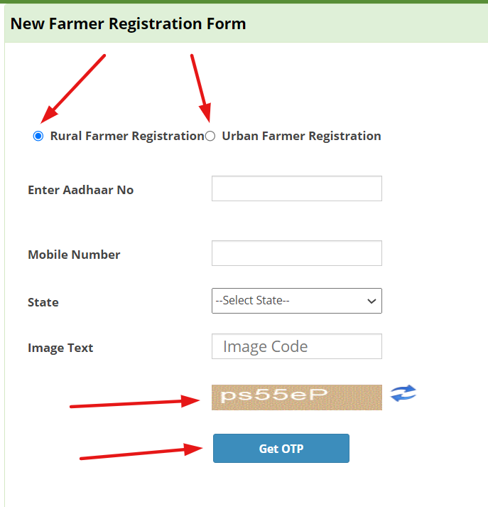 PM Kisan Yojana New Farmer Registration Form