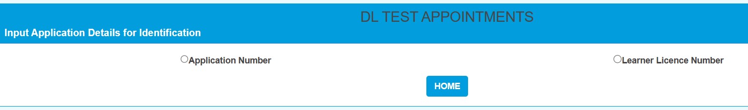 Driving license slot test booking