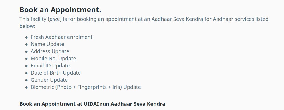 Aadhaar mobile number update