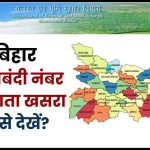 Bihar khata khasra check by jamabandi