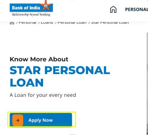 Star personal loan boi